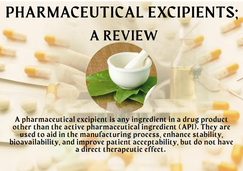 PHARMACEUTICAL EXCIPIENT; A REVIEW