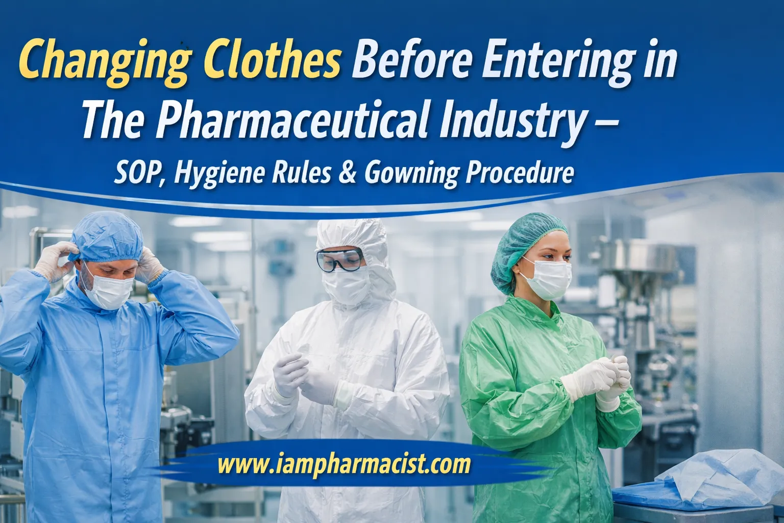 Changing Clothes Before Entering in The Pharmaceutical Industry