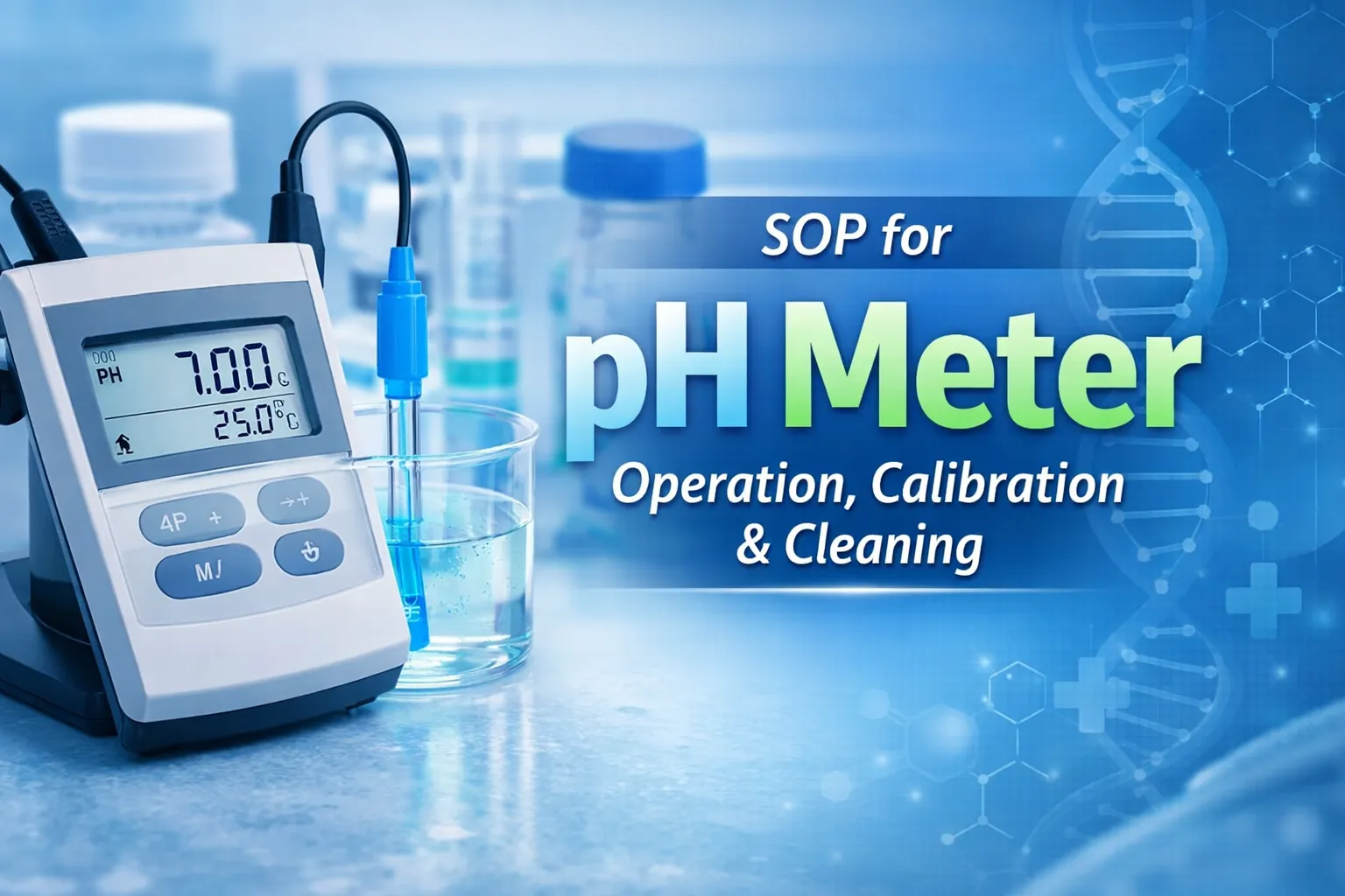 SOP for pH Meter Operation, Calibration & Cleaning