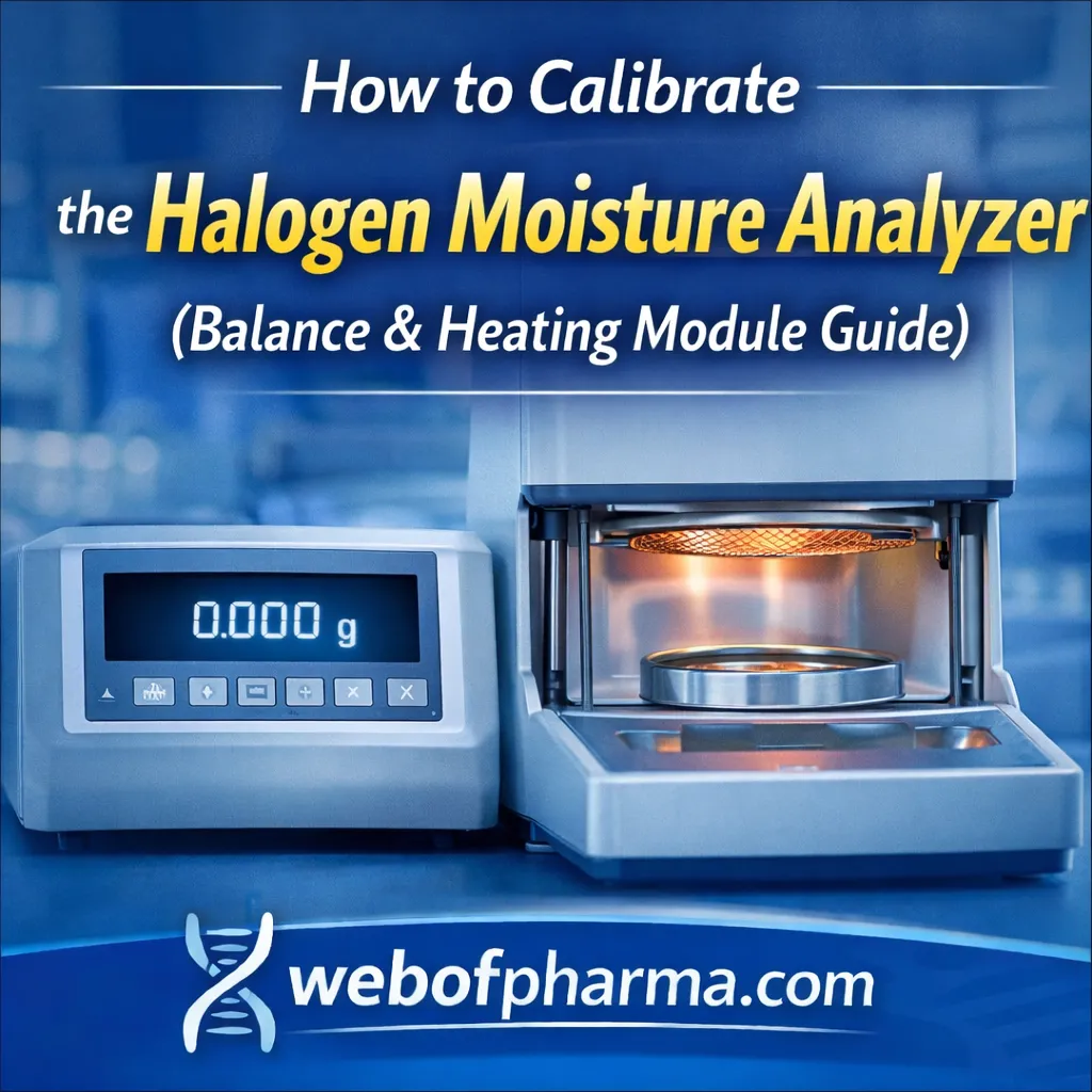 Calibrate the Halogen Moisture Analyzer
