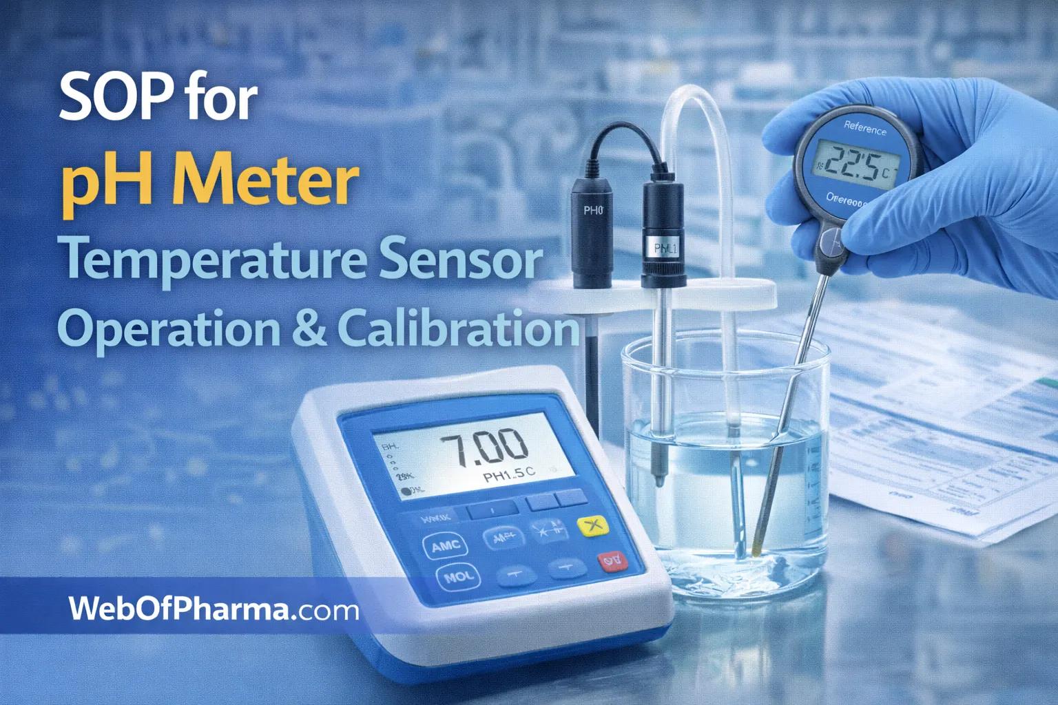SOP for pH meter temperature sensor