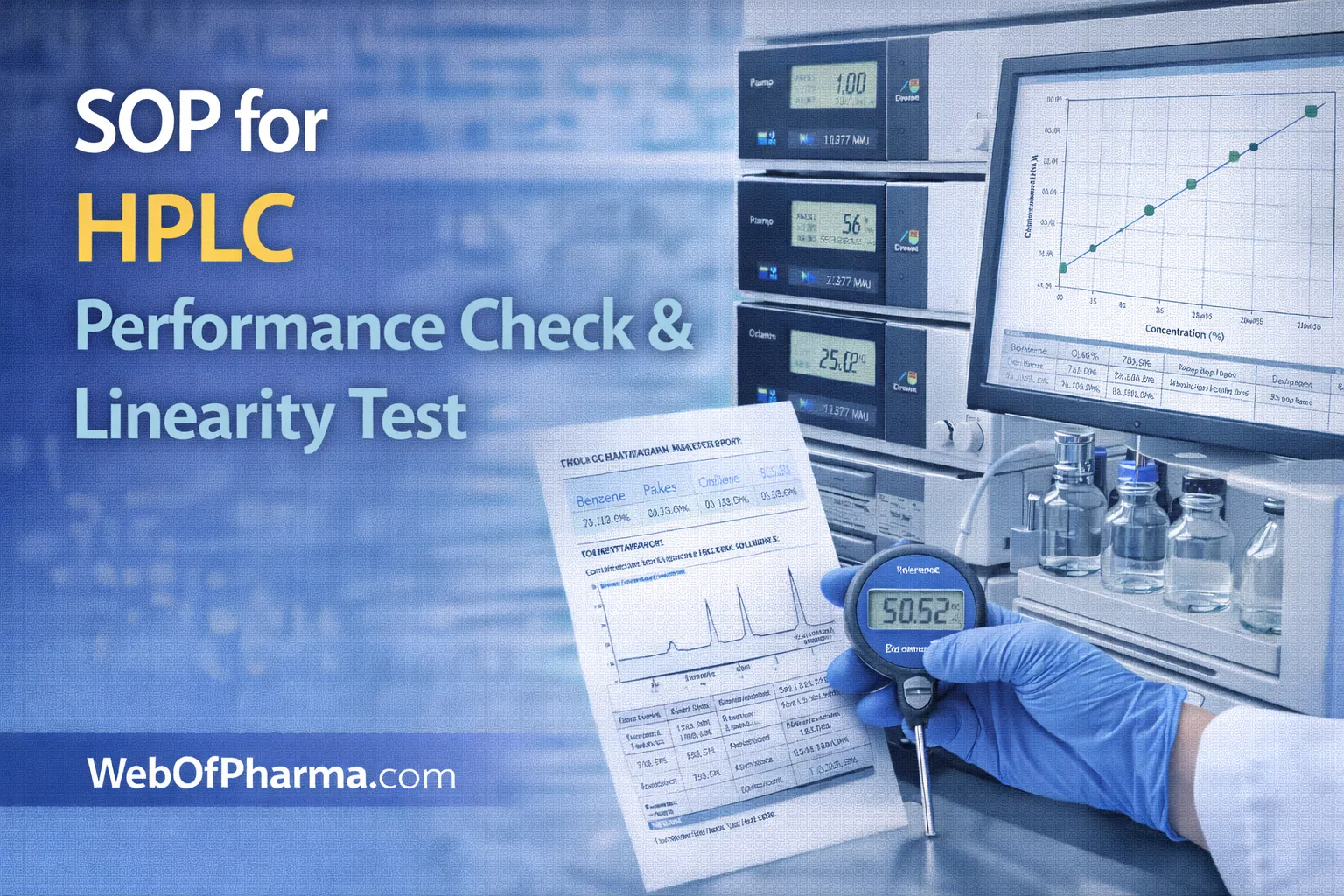 SOP for HPLC Performance Check & Linearity Test