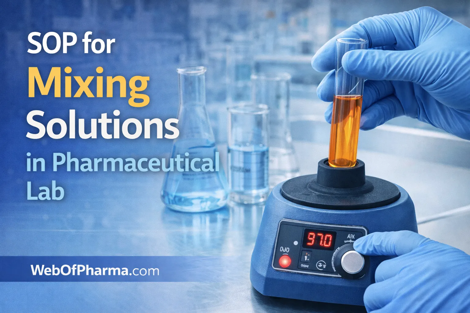 SOP for Mixing Solutions in Pharmaceutical Lab