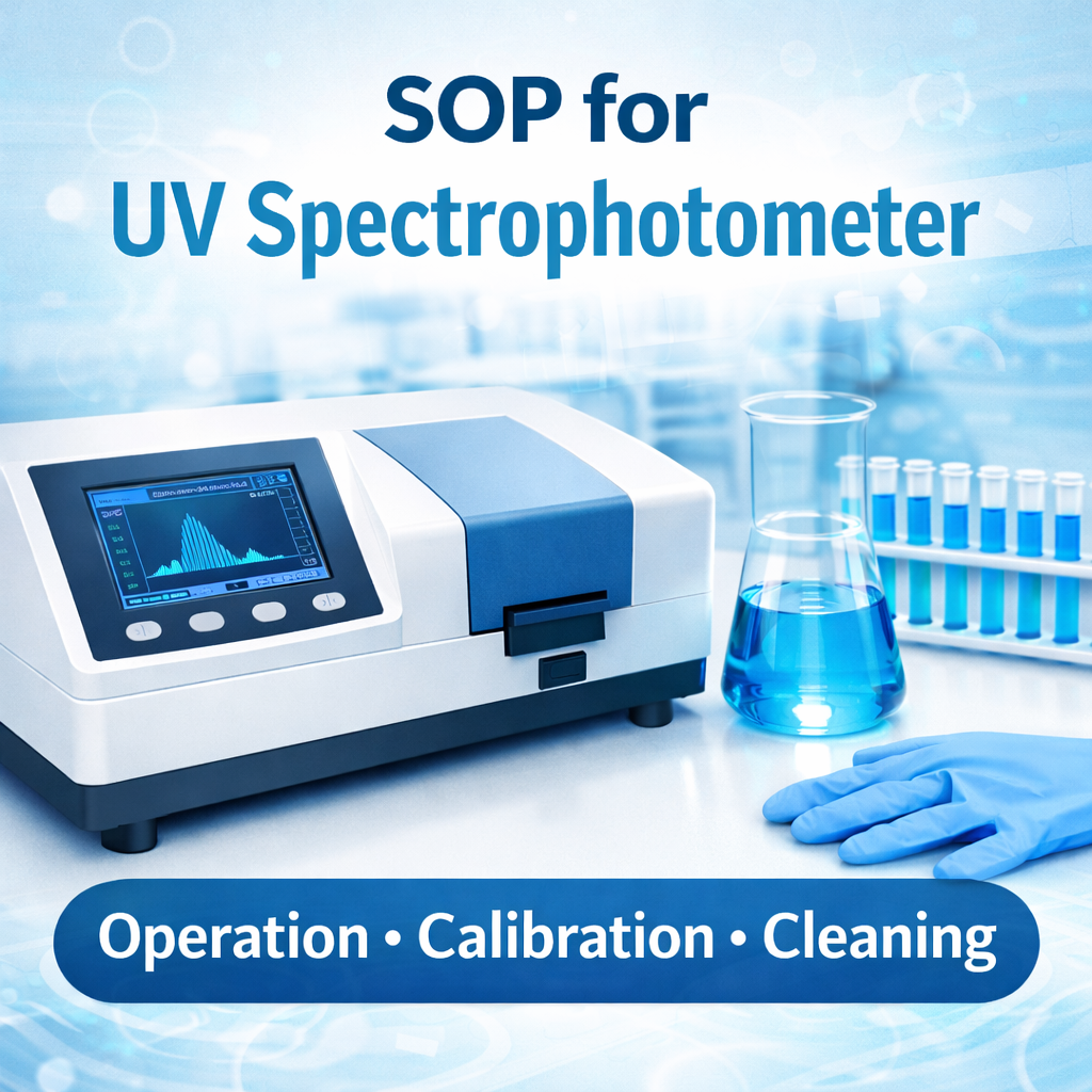 SOP for UV Spectrophotometer