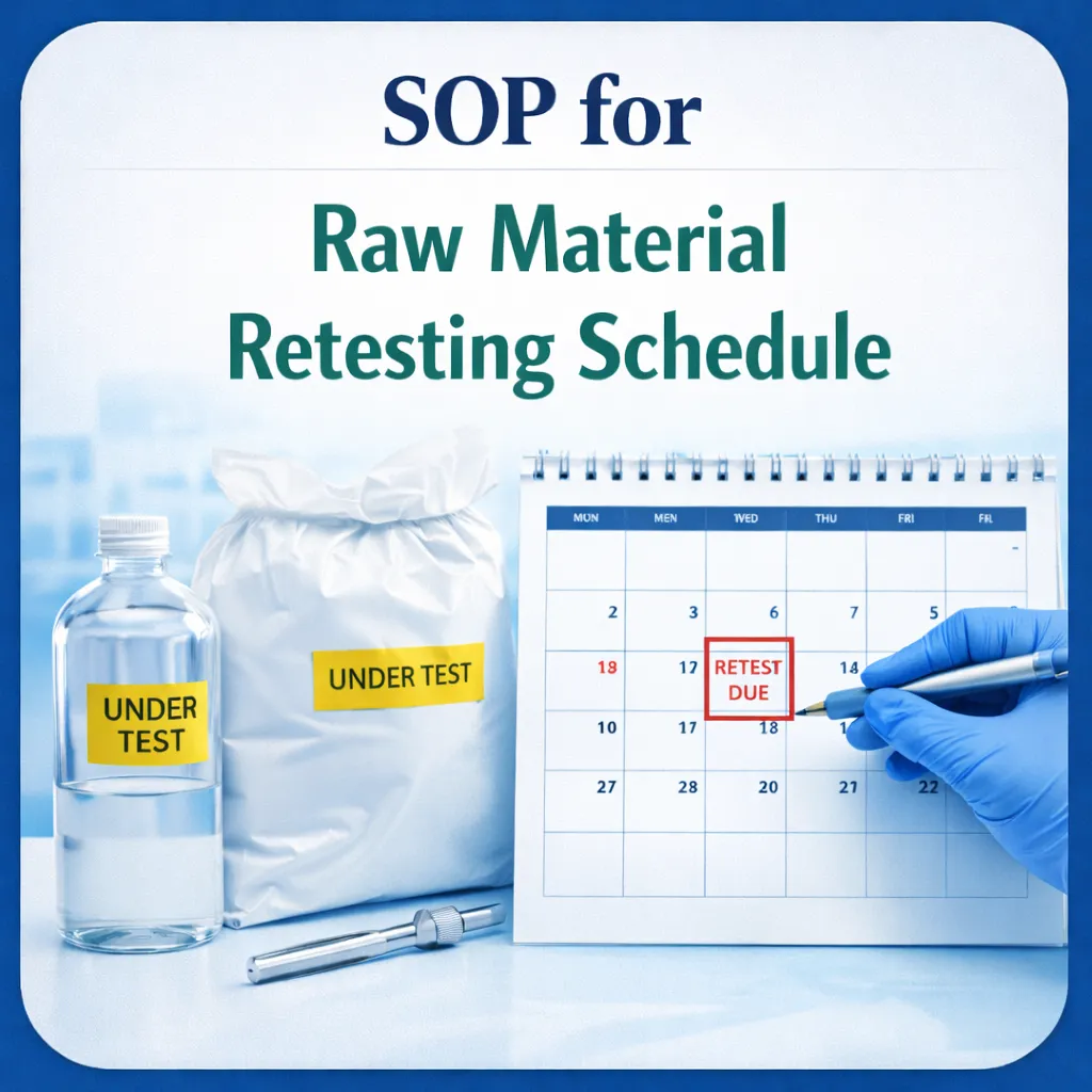 Raw Material Retesting Schedule