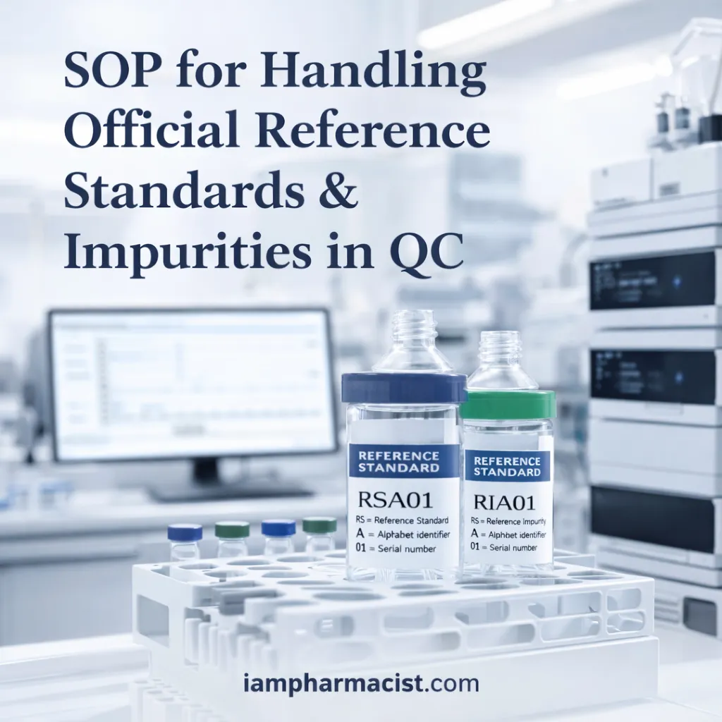 SOP for handling official reference standards