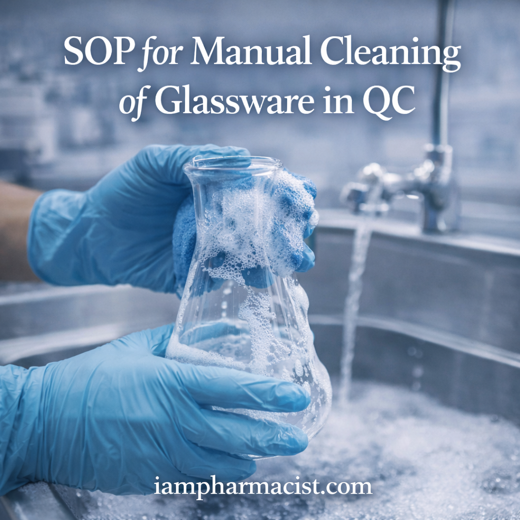 SOP for Manual Cleaning of Glassware