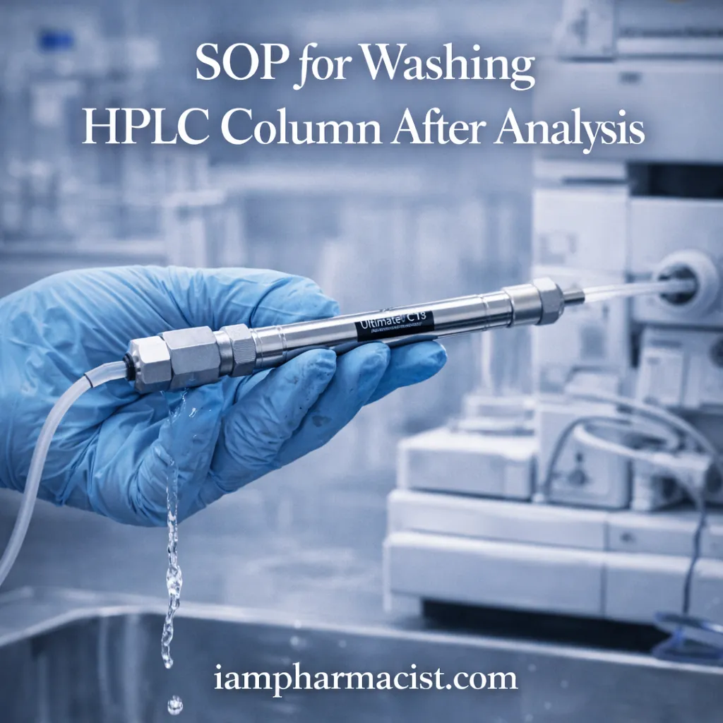 SOP for Washing HPLC Columns