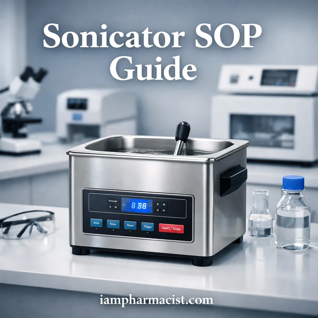 SOP for sonicator