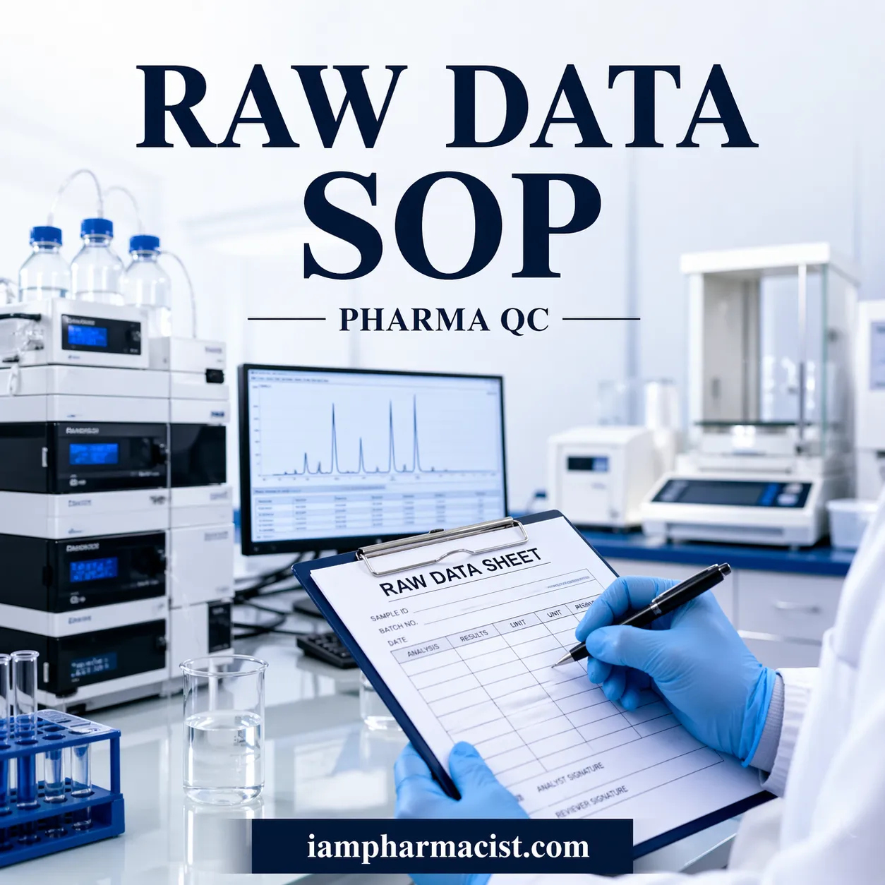 SOP for raw data sheet documentation