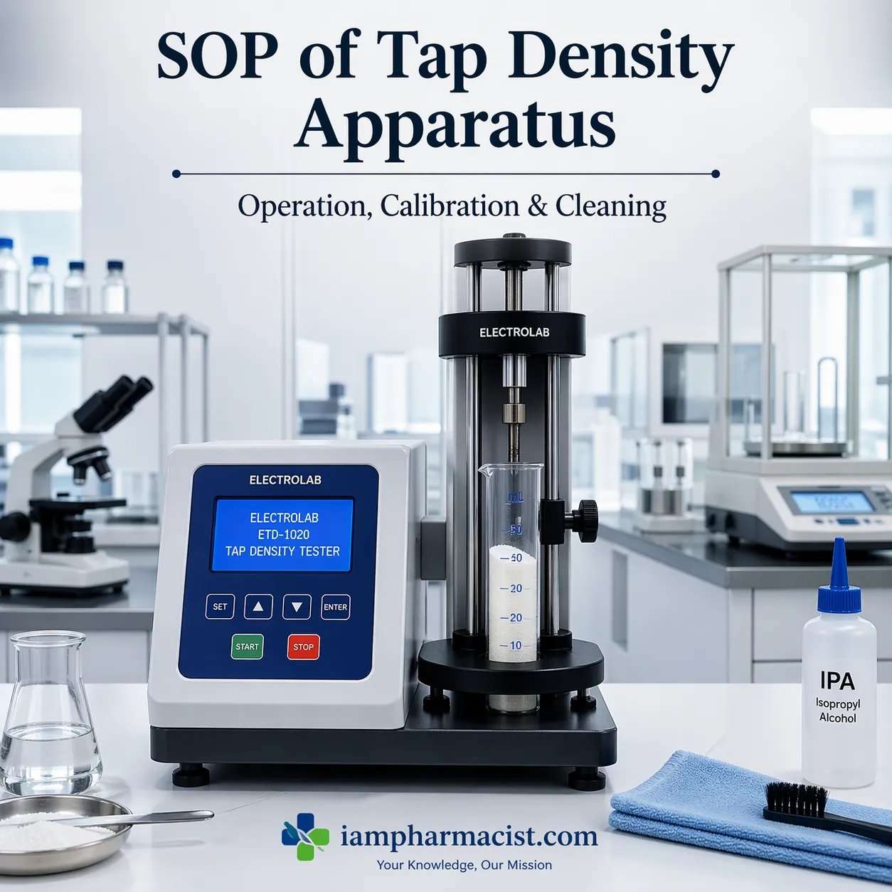SOP of Tap Density Apparatus