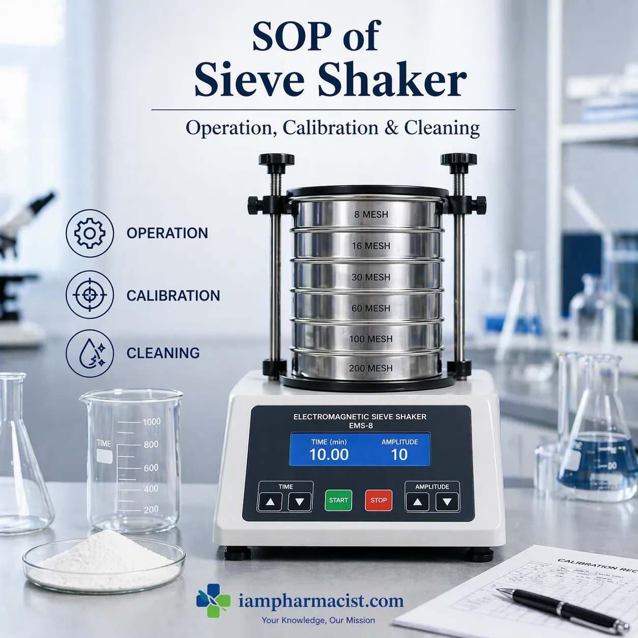 SOP of sieve shaker