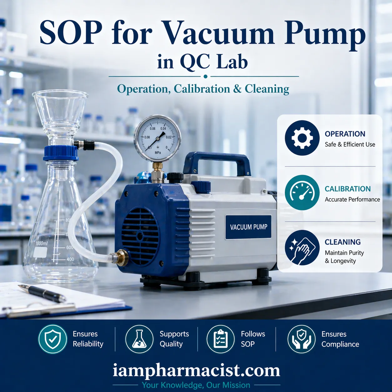 SOP for vacuum pump