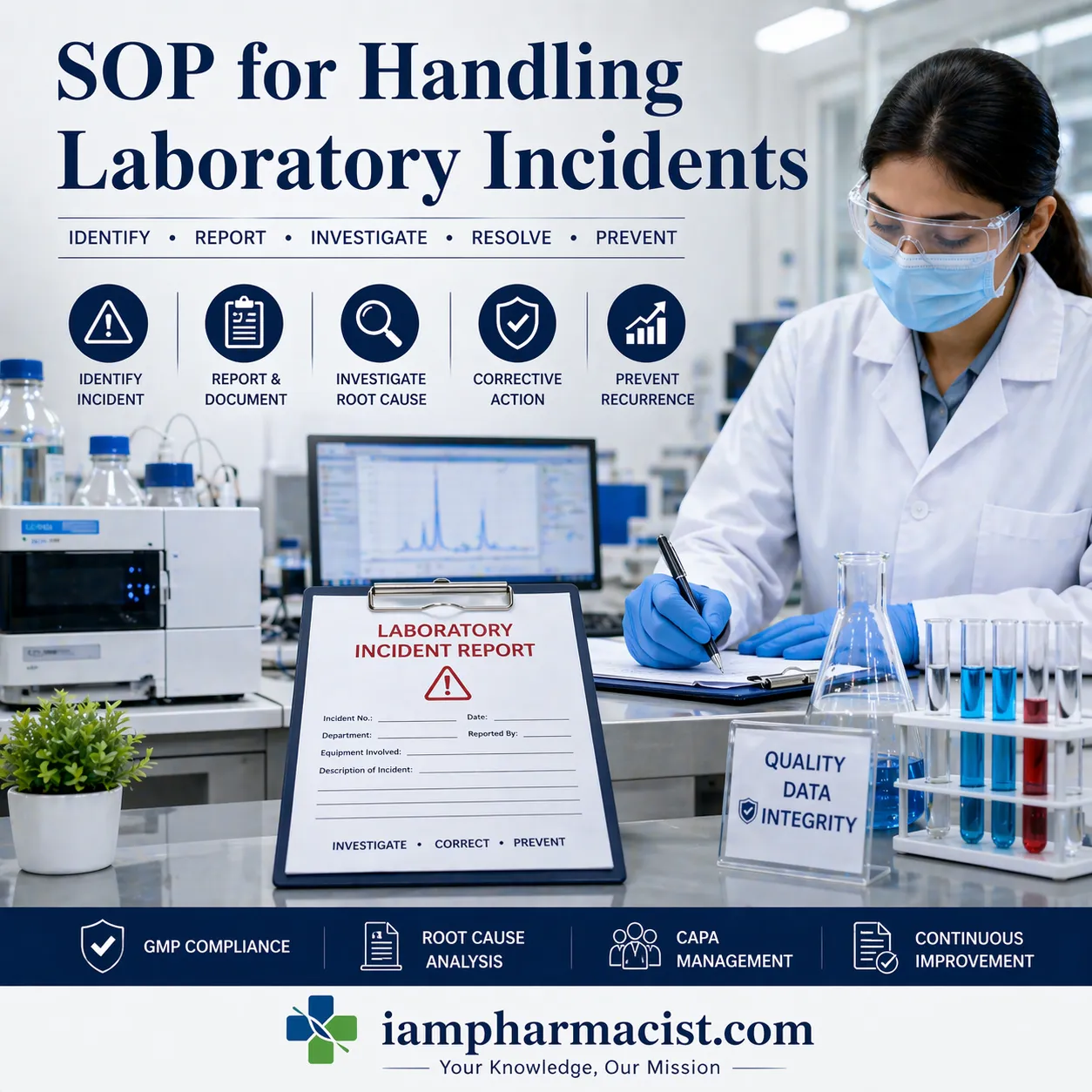 SOP for handling laboratory incidents