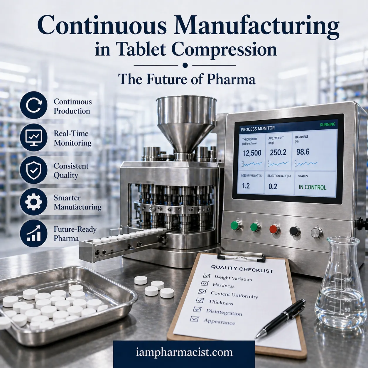 Continuous Manufacturing in Tablet Compression
