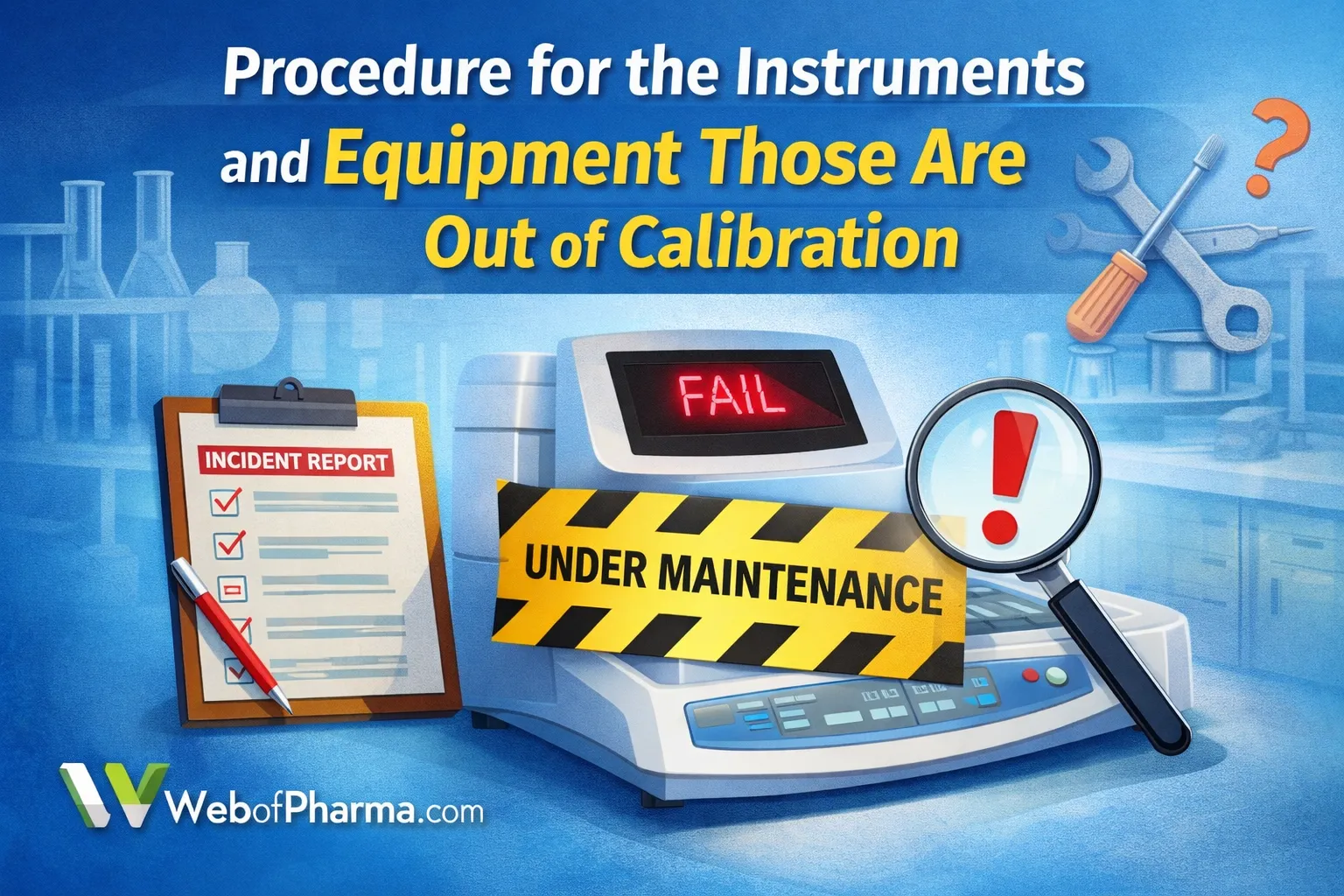 Instruments and Equipment Those Are Out of Calibration