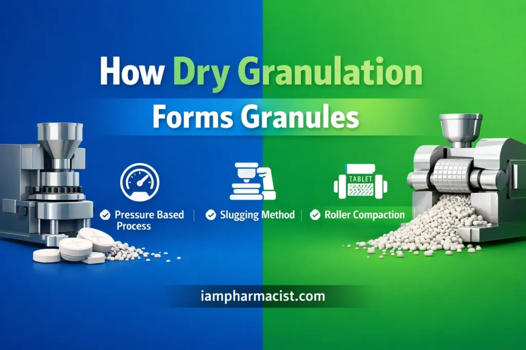 How Dry Granulation Forms Granules