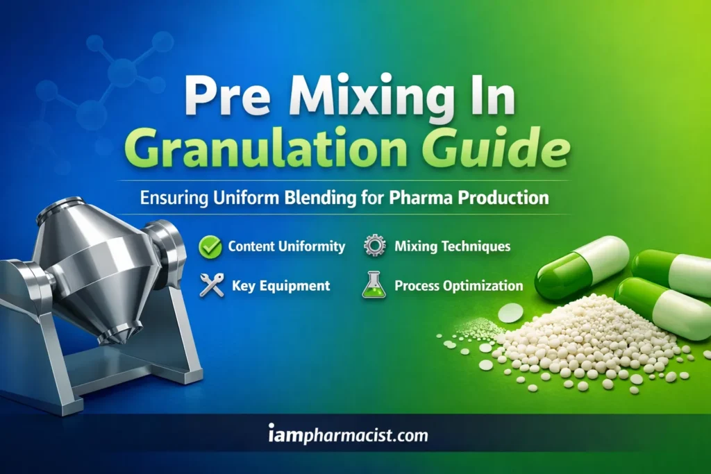 Pre Mixing In Granulation
