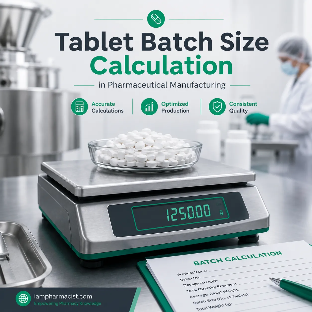 Tablet Batch Size Calculation