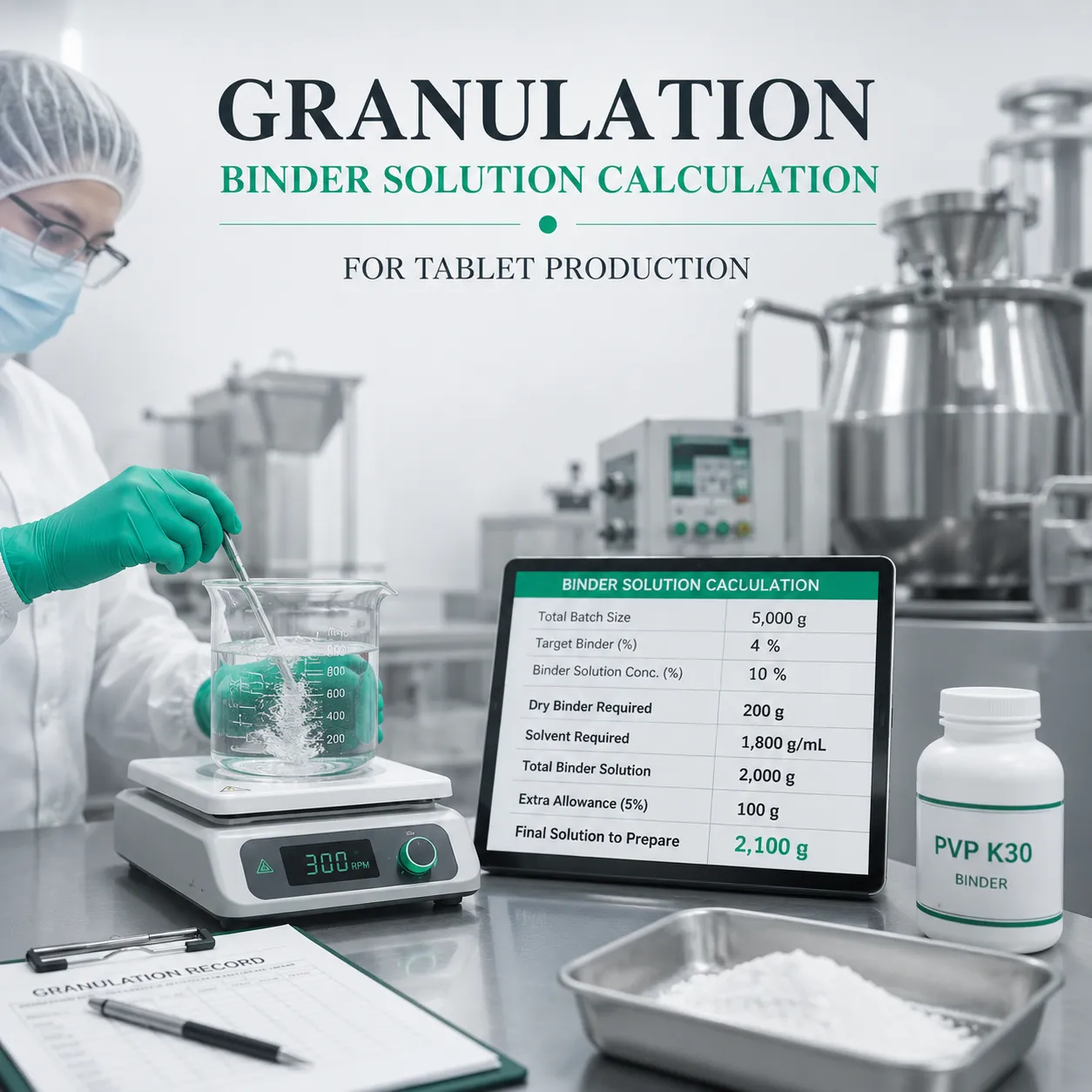 Granulation Binder Solution