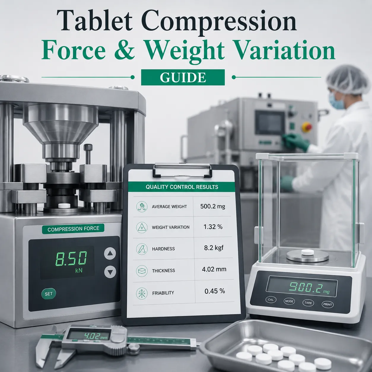 Tablet Compression Force & Weight Variation
