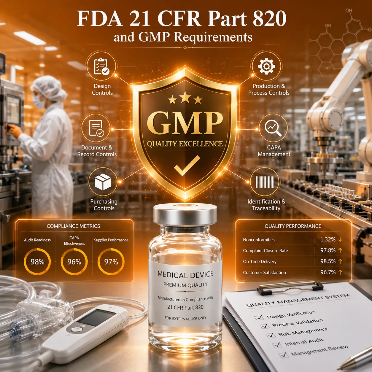 FDA 21 CFR Part 820 and GMP Requirements