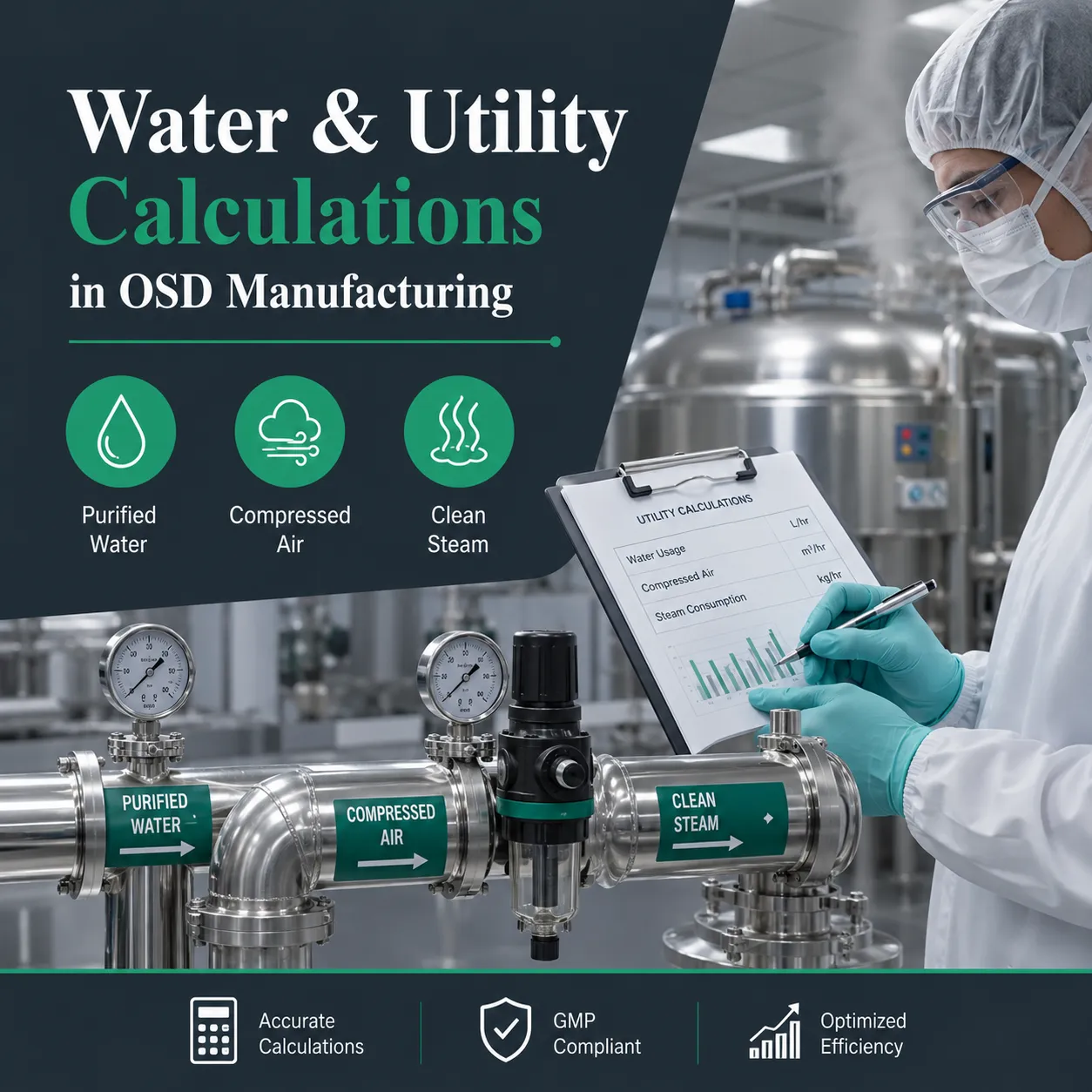 Water & Utility Calculations in OSD Manufacturing