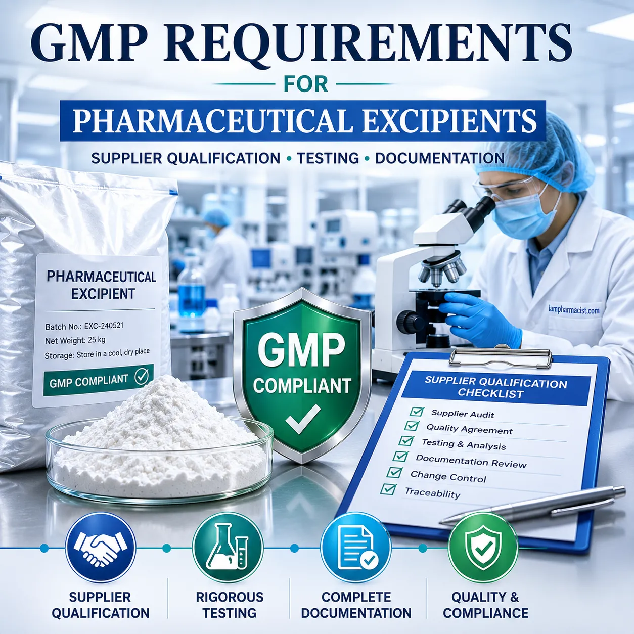 GMP Requirements for Pharmaceutical Excipients