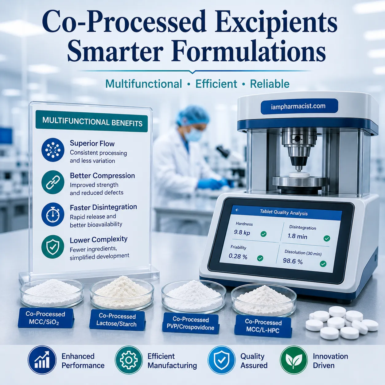 Multifunctional and Co-Processed Excipients