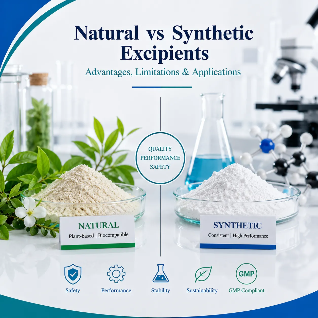Natural vs Synthetic Pharmaceutical Excipients
