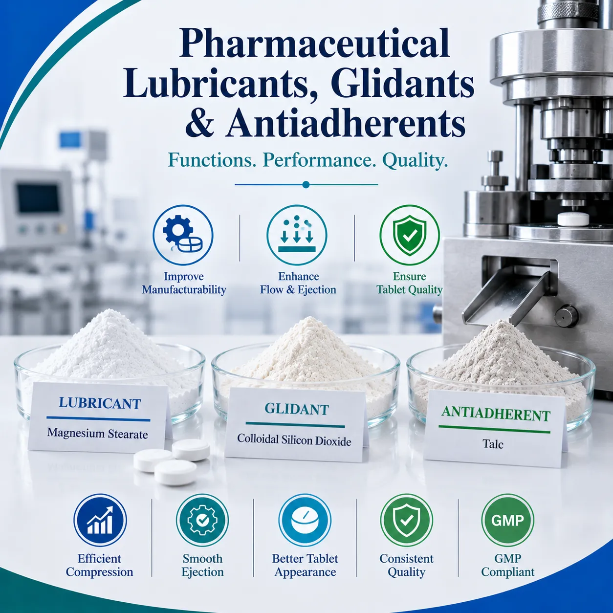 Pharmaceutical Lubricants, Glidants & Antiadherents