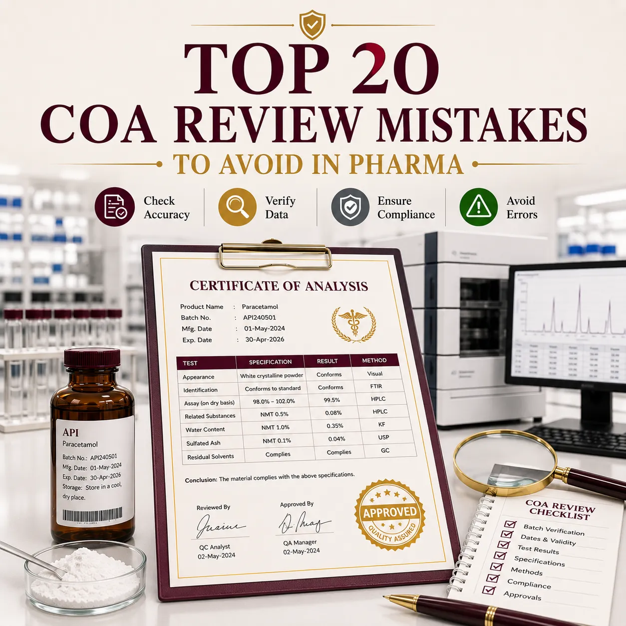 top 20 CoA review mistakes