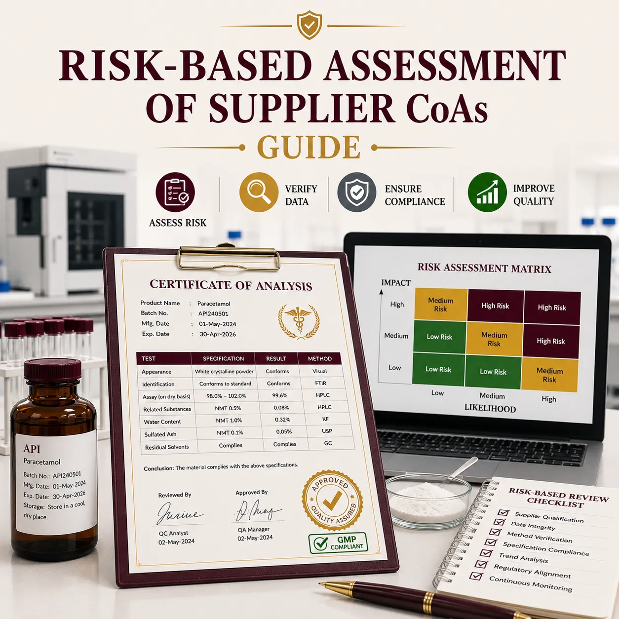 Risk-Based Assessment of Supplier CoAs