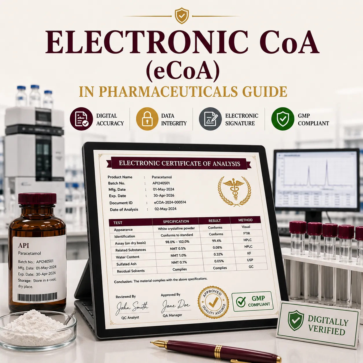 Electronic Certificates of Analysis (eCoA)