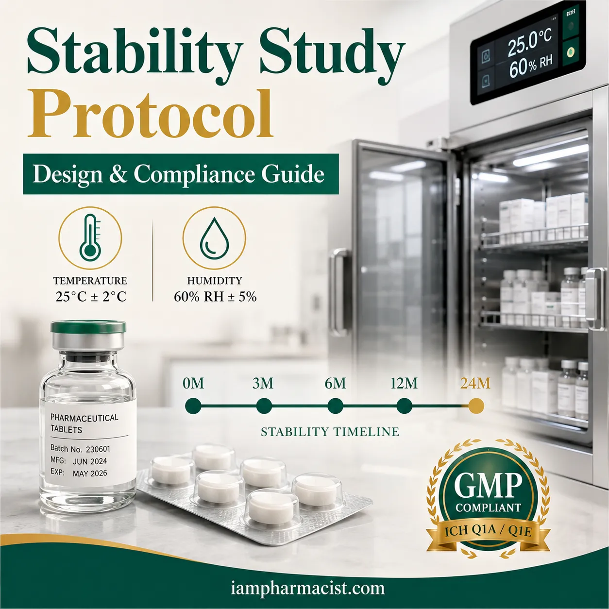 GMP-compliant Stability Study Protocol: Design & Compliance Guide