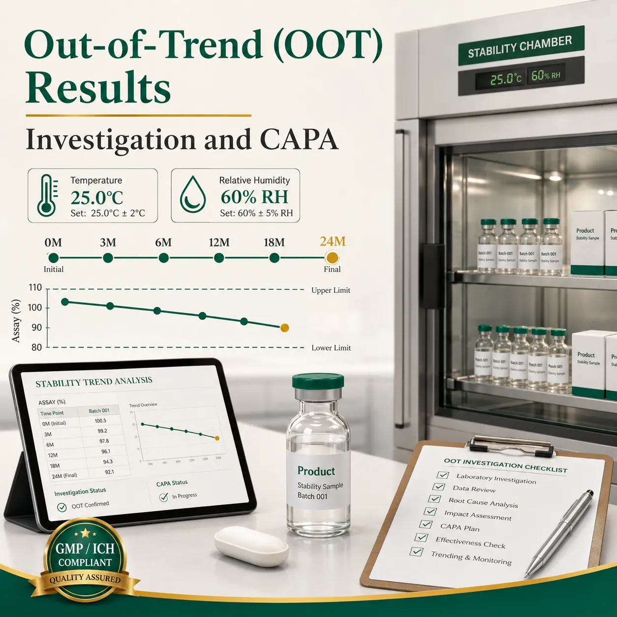 Out-of-Trend (OOT) Results in Stability Studies: Investigation and CAPA