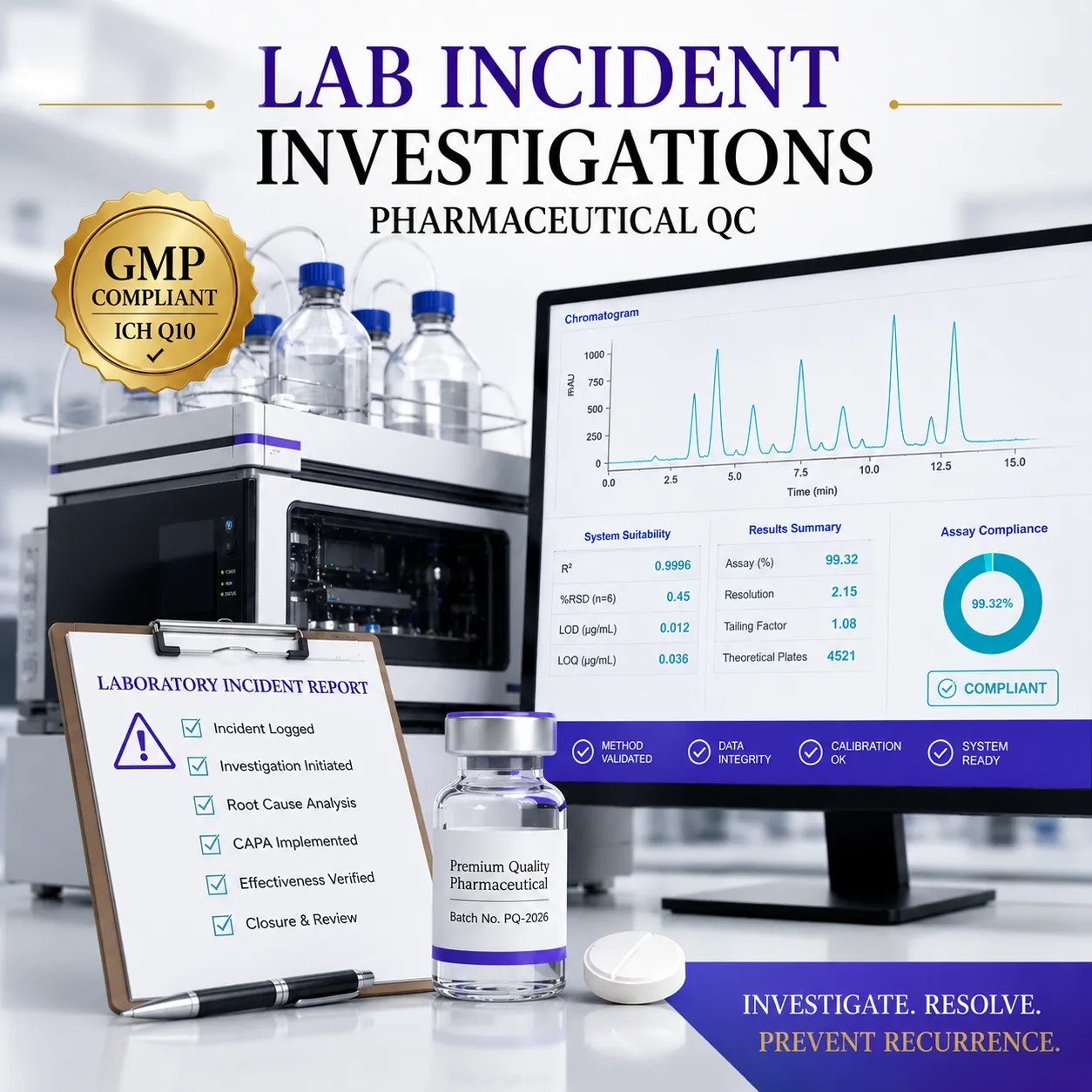 Laboratory Incidents Investigations in Pharmaceutical Quality Control