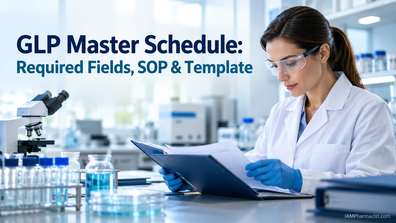 GLP Master Schedule: Required Fields, SOP & Template